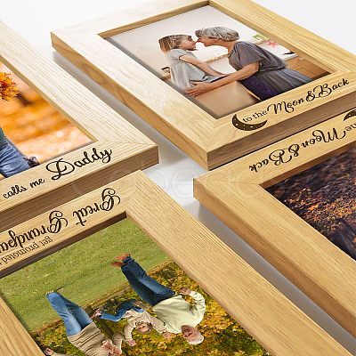 Natural Wood Photo Frames DIY-WH0234-006-1