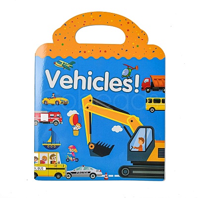 Plastic Reusable Stickers Book for Kids STIC-P013-10A-1