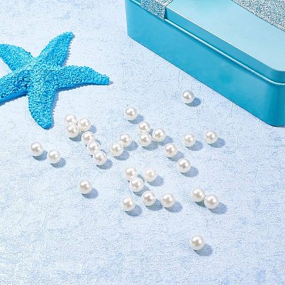 ABS Plastic Imitation Pearl Round Beads PH-MACR-F033-8mm-22-1