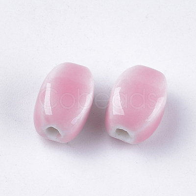 Handmade Porcelain Beads X-PORC-S498-08B-1