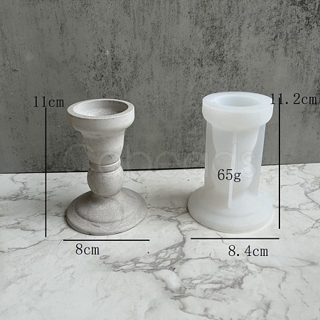 DIY Roman Pillar Candlestick Silicone Molds DIY-C056-06B-1