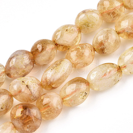 Natural Brazilian Citrine Beads Strands G-T108-01A-1