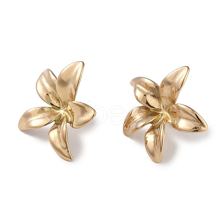 304 Stainless Steel Stud Earrings for Women EJEW-L283-025G-1