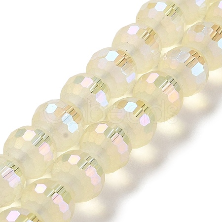 Electroplate Glass Beads Strands EGLA-Z001-03A-FR02-1