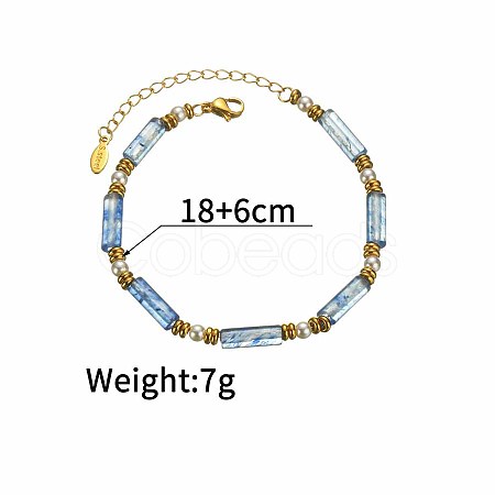 Golden Malachite Natural Pearl Bracelet Dopamine Fashion Simple Girlfriend Bracelet MG9989-7-1