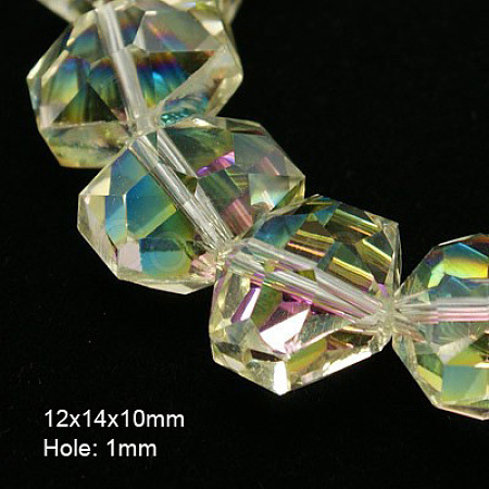 Electroplate Glass Beads EGLA-D025-5-1