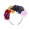 Halloween Theme Cloth Hair Bands, Rose, Colorful, 150x120mm