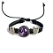 Natural Amethyst with Alloy Bracelets, African Chief, 7-1/8x3/4 inch(18x2cm)