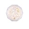 Shiny Nail Art Decoration Accessories, with Glitter Sequins, for DIY Sparkly Paillette Tips Nail, Creamy White, 0.5x0.5mm, about 2g/box