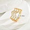 Exquisite minimalist copper inlaid zircon fashion versatile ring ladies party gift.