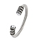 304 Stainless Steel Cuff Bangles for Women, with ABS Imitation Pearl, Stainless Steel Color, Inner Diameter: 2-1/2 inch(6.3cm)