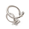 304 Stainless Steel Open Cuff Ring RJEW-C068-05G-P-3
