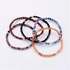 Natural Mixed Stone Stretch Bracelets BJEW-JB02460-1