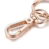 Alloy Keychain Clasp Findings KEYC-WH0016-20KCG-2