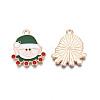 Christmas Alloy Enamel Pendants ENAM-Q442-51-3