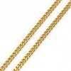 Trendy Unisex 201 Stainless Steel Twisted Chain Necklaces X-NJEW-L043-44G-2