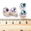 Opaque Rhinestone Acrylic Beads OACR-S139-07-3