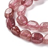 Natural Strawberry Quartz Beads Strands G-G146-A15-01-4