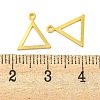 925 Sterling Silver Hollow Triangle Charms STER-B005-37G-3