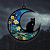 Moon with Cat Window Suncatchers PW-WG7D0D8-02-1