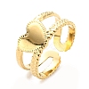 304 Stainless Steel Open Cuff Ring for Women RJEW-C016-14G-1