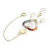 Chakra Gemstone Beads Pendant Decorations HJEW-JM01152-04-5