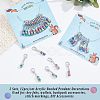 12Pcs Acrylic Beaded Pendant Decorations HJEW-PH01527-4