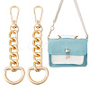 Unicraftale 2Pcs Aluminum & Iron & Zinc Alloy Oval Link Purse Strap Extenders FIND-UN0003-19KCG-1