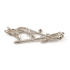 Alloy Rhinestone Brooch Pin JEWB-Q030-40P-2