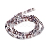 Gradient Color Electroplate Glass Bead Strands X-GLAA-E042-05-B10-3