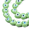 Handmade Evil Eye Lampwork Beads Strands LAMP-N029-010H-3