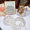 Wooden Moon Phase Decor Wall Decorations Set AJEW-WH0258-791B-3