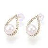 Natural Pearl Stud Earrings PEAR-N020-06N-3