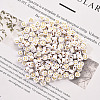 Opaque White Acrylic Beads MACR-YW0001-21A-4