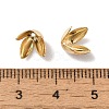 Rack Plating Brass Flower Bead Caps KK-K381-06A-G02-3