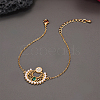 Brass Micro Pave Cubic Zirconia Pendant Necklaces for Women HP1871-2