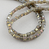 Electroplate Glass Beads Strands EGLA-R030-2x2mm-35-2