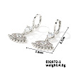 Hip-hop Fashion Copper & Micro Zirconia Hoop Earrings for Women BR3298-1-1