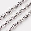 304 Stainless Steel Rope Chains CHS-K001-17-1