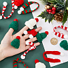 SUPERFINDINGS 48Pcs 6 Style Christmas Mini Knitting Wool Yarn Scarf & Hats AJEW-FH0003-79-4