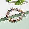 Natural & Synthetic Mixed Chips Beads Stretch Bracelet for Women BJEW-AL00003-07-2