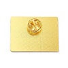 Golden Alloy Brooches JEWB-K020-01E-G-2