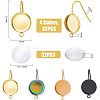 SUPERFINDINGS DIY Blank Dome Dangle Earring Making Kit DIY-FH0005-06-2