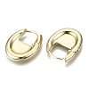 Brass Huggie Hoop Earrings EJEW-N011-41G-NF-2