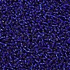 Midnight Blue 11/0 Grade A Round Transparent Glass Seed Beads X-SEED-Q007-F44-2