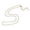 Brass Ball Chain Necklaces X-NJEW-K123-02G-2