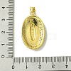 Real 18K Gold Plated Brass Micro Pave Cubic Zirconia Pendants KK-H472-17G-02-3