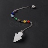 Natural Quartz Crystal Cone Dowsing Pendulum Pendants G-G983-04P-09-3