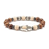 Hope Morse Code Stretch Bracelets Set BJEW-JB07352-05-2