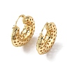 Brass Croissant with Star Thick Hoop Earrings for Women EJEW-P214-12G-1